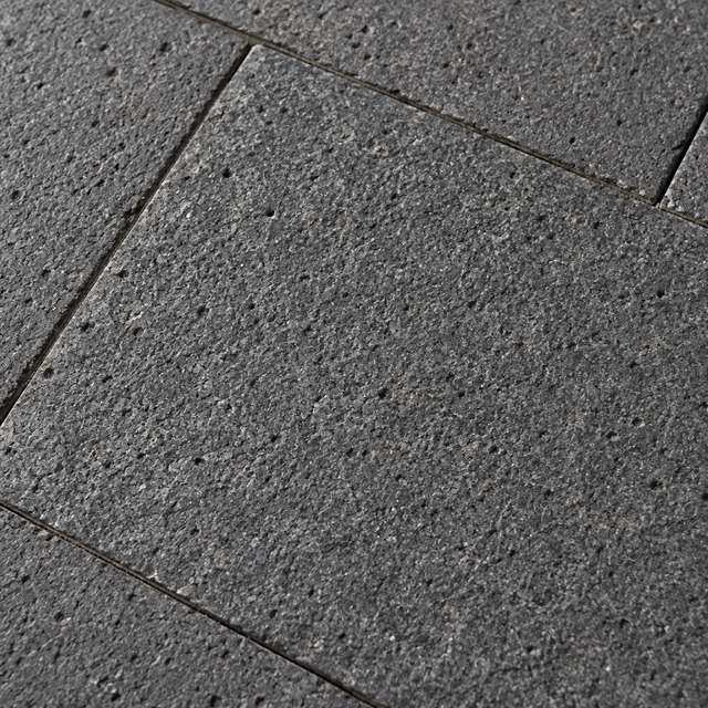 Flamed basalt close up