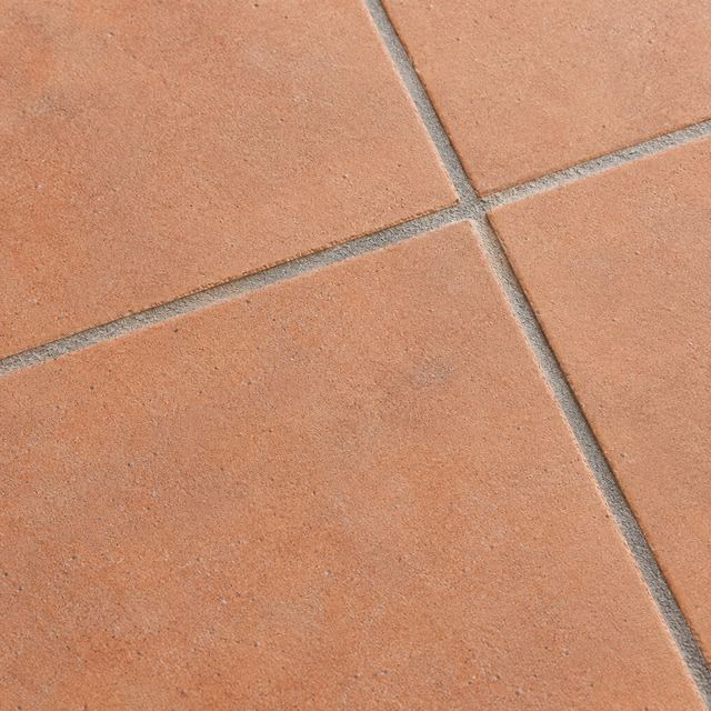Sandblasted terracotta close up
