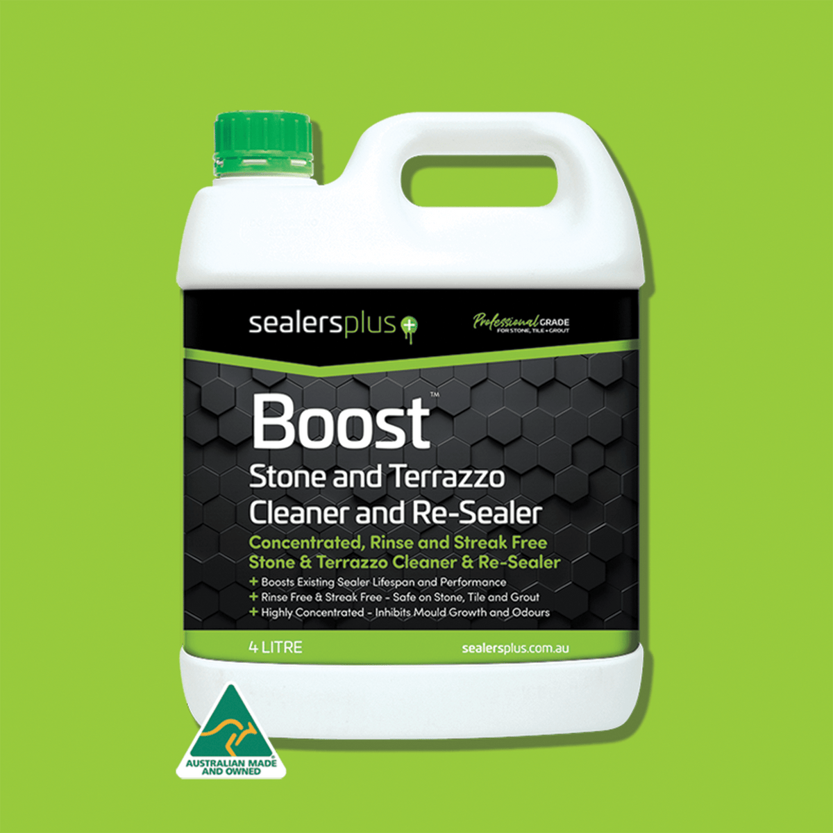 Boost Plus pack shot – concentrated cleaner and sealer booster for stone, tile and grout