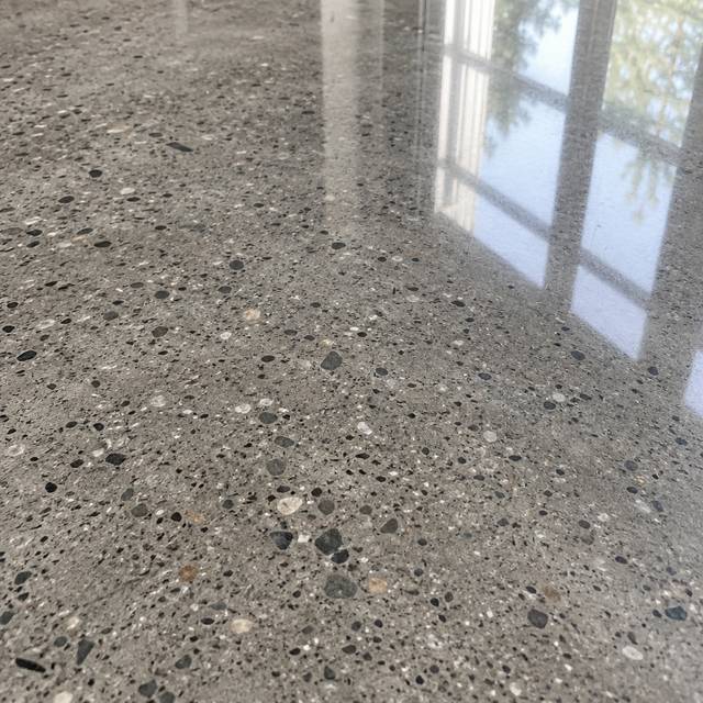 Polished concrete close up