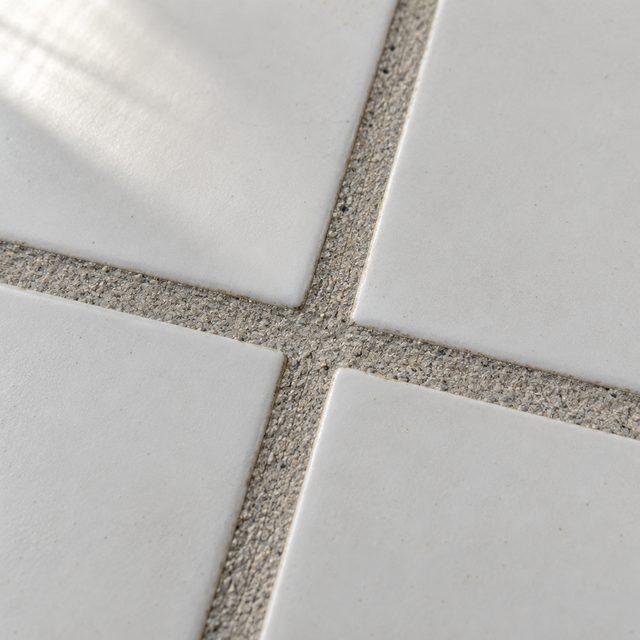 Textured grout close up