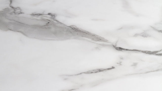 White Carrara-style marble with soft grey veining